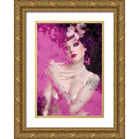Iaâ‚¬â„¢m Pink Gold Ornate Wood Framed Art Print with Double Matting by GraphINC