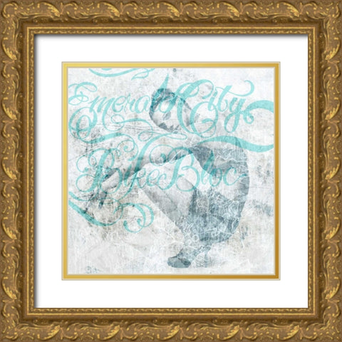 Whataâ‚¬â„¢s Up Gold Ornate Wood Framed Art Print with Double Matting by GraphINC