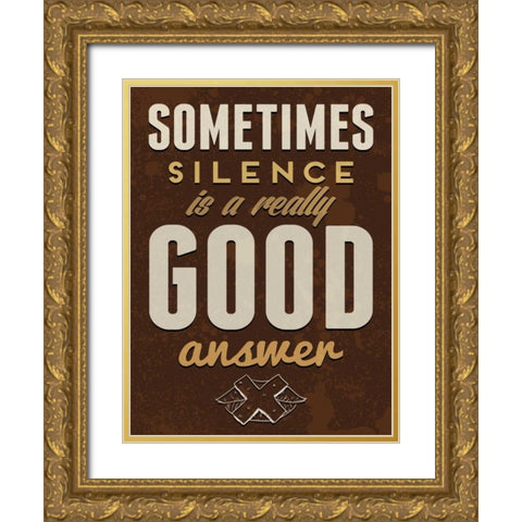 Sometimes Gold Ornate Wood Framed Art Print with Double Matting by GraphINC