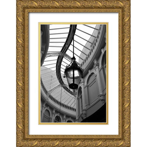 Rotunda Gold Ornate Wood Framed Art Print with Double Matting by Incado