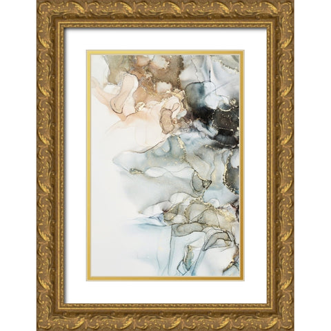 Cosmos II Gold Ornate Wood Framed Art Print with Double Matting by Incado