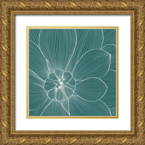 Myrrhis odorata II Gold Ornate Wood Framed Art Print with Double Matting by GraphINC