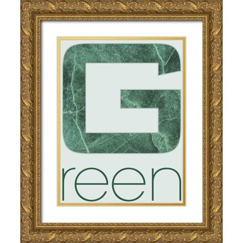 RGB - light - 02 Gold Ornate Wood Framed Art Print with Double Matting by TypeLike