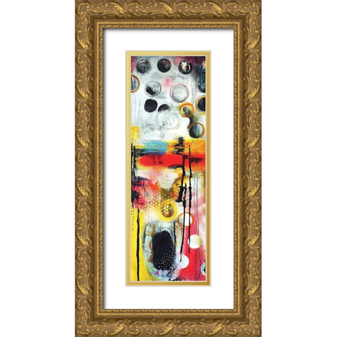Abstract I Gold Ornate Wood Framed Art Print with Double Matting by PhotoINC Studio