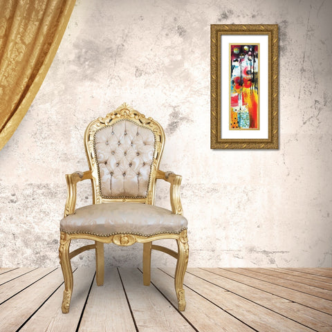 Abstract II Gold Ornate Wood Framed Art Print with Double Matting by PhotoINC Studio