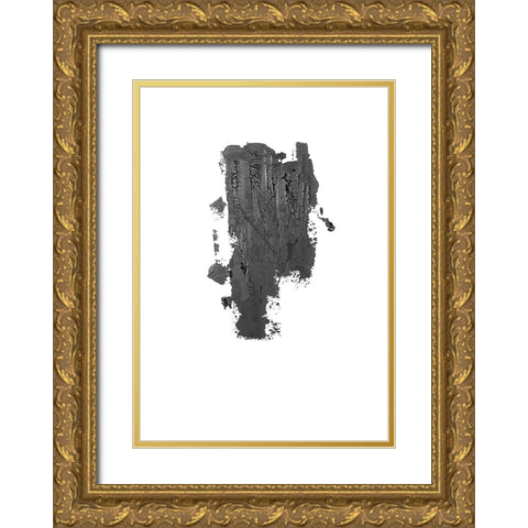 Coal I Gold Ornate Wood Framed Art Print with Double Matting by Incado