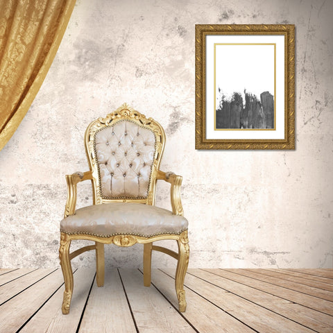 Coal II Gold Ornate Wood Framed Art Print with Double Matting by Incado