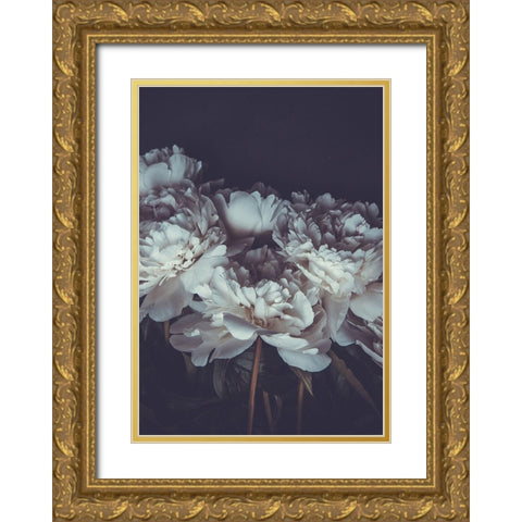 Romantic Gold Ornate Wood Framed Art Print with Double Matting by PhotoINC Studio