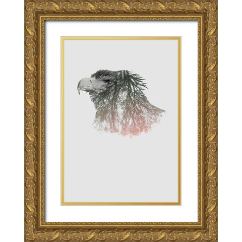 Eye of the Forest I Gold Ornate Wood Framed Art Print with Double Matting by Clean Nature