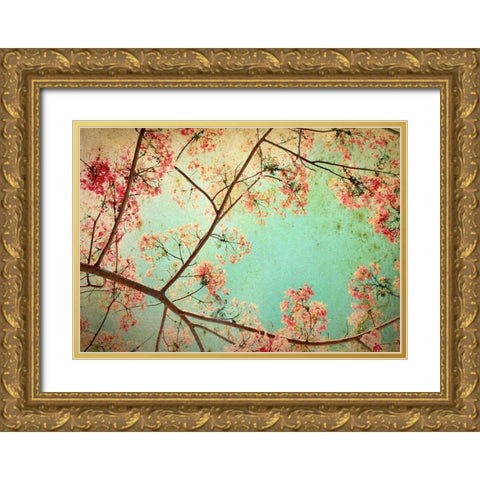Flamboyant I Gold Ornate Wood Framed Art Print with Double Matting by PhotoINC Studio
