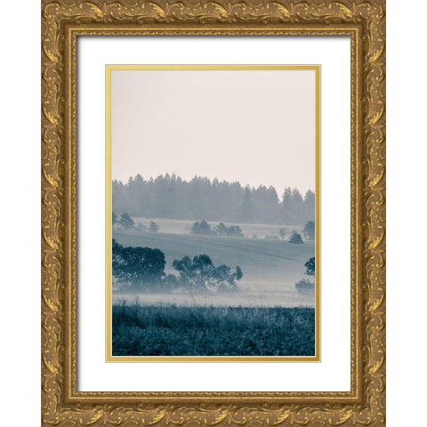 Blue Mountains III Gold Ornate Wood Framed Art Print with Double Matting by PhotoINC Studio