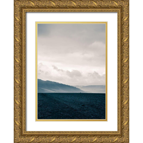 Blue Mountains VI Gold Ornate Wood Framed Art Print with Double Matting by PhotoINC Studio