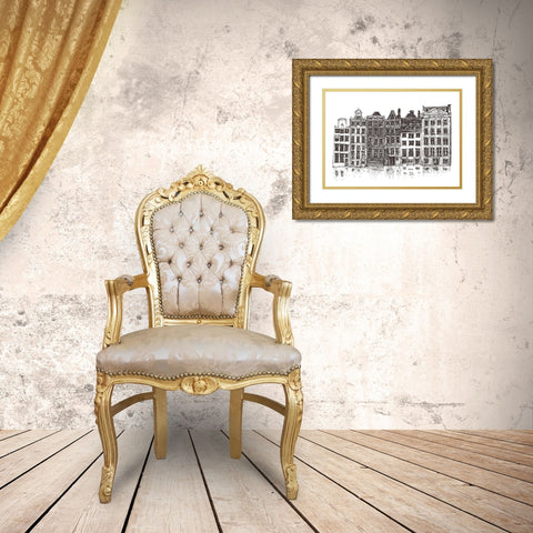 Amsterdam II Gold Ornate Wood Framed Art Print with Double Matting by Incado