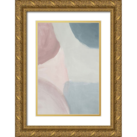 Pink Pleasure Gold Ornate Wood Framed Art Print with Double Matting by Incado