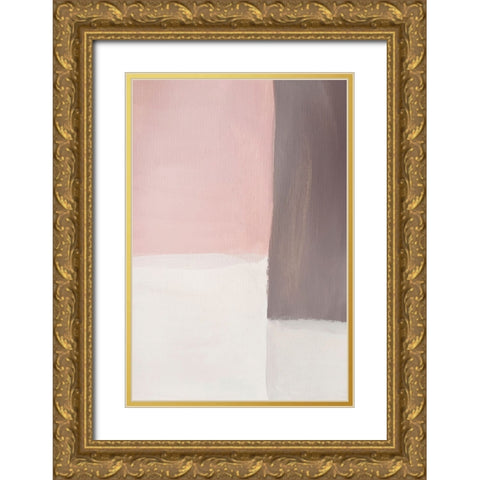 Pink Pleasure II Gold Ornate Wood Framed Art Print with Double Matting by Incado