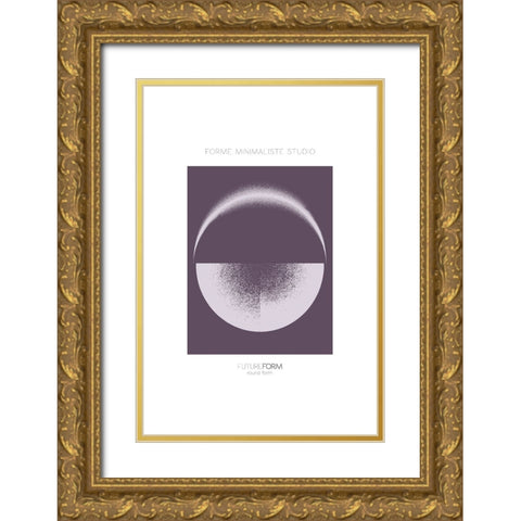 Future Form III Gold Ornate Wood Framed Art Print with Double Matting by Incado