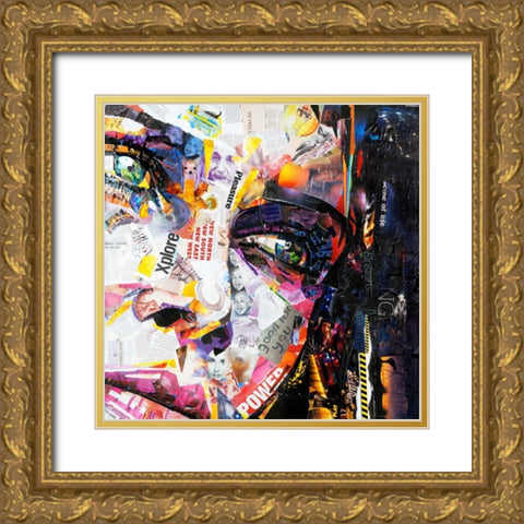 Fashion Gold Ornate Wood Framed Art Print with Double Matting by Grey, James