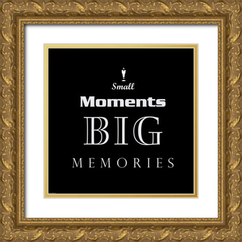 Small Moments Gold Ornate Wood Framed Art Print with Double Matting by GraphINC