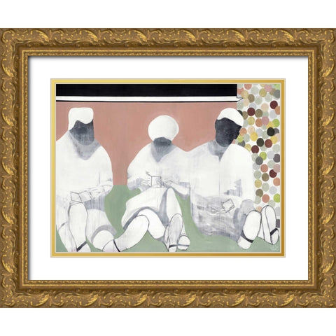 Readable Gold Ornate Wood Framed Art Print with Double Matting by Olesen, Nicolai Kubel