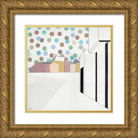 Perspektive I Gold Ornate Wood Framed Art Print with Double Matting by Olesen, Nicolai Kubel