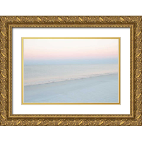 Crescent Beach #9 Gold Ornate Wood Framed Art Print with Double Matting by Juracek, John