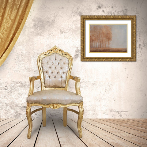 Watching Place Gold Ornate Wood Framed Art Print with Double Matting by Johns, Dana