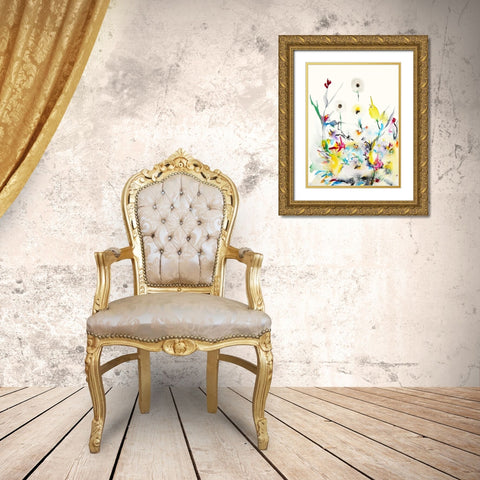 Summer Garden VI Gold Ornate Wood Framed Art Print with Double Matting by Johannesson, Karin
