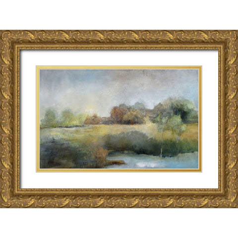 A Chill in the Air Gold Ornate Wood Framed Art Print with Double Matting by Jennings, J Austin