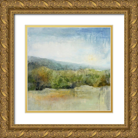 October Mountain Gold Ornate Wood Framed Art Print with Double Matting by Jennings, J Austin