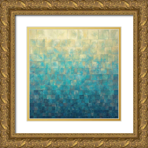 Cascade Gold Ornate Wood Framed Art Print with Double Matting by Kroner, Janelle