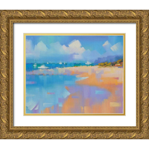 Playa 14 Gold Ornate Wood Framed Art Print with Double Matting by Krioutchkov, Alex Hook