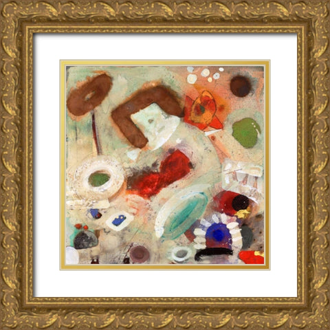 When We Think 1 Gold Ornate Wood Framed Art Print with Double Matting by Koury, Aleah
