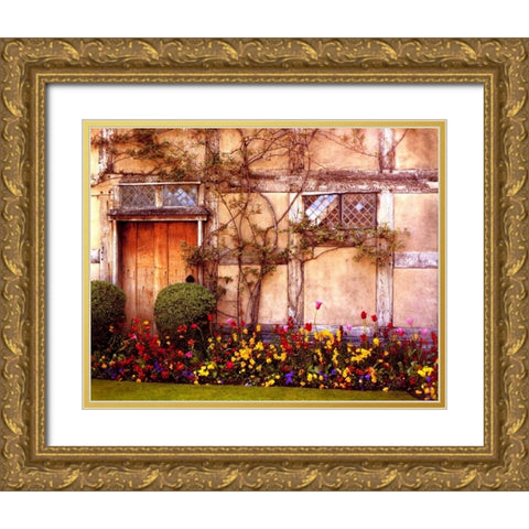 ShakespeareÃ¢â‚¬â„¢s House  Gold Ornate Wood Framed Art Print with Double Matting by Klug, Alan