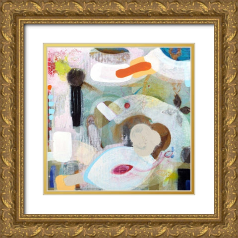 Changed My Mind 5 Gold Ornate Wood Framed Art Print with Double Matting by Koury, Aleah