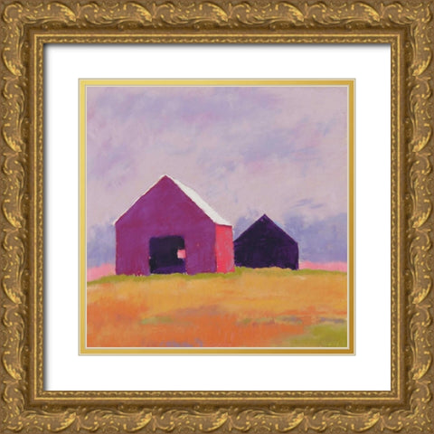 A Softer Light Gold Ornate Wood Framed Art Print with Double Matting by Kelly, Mike