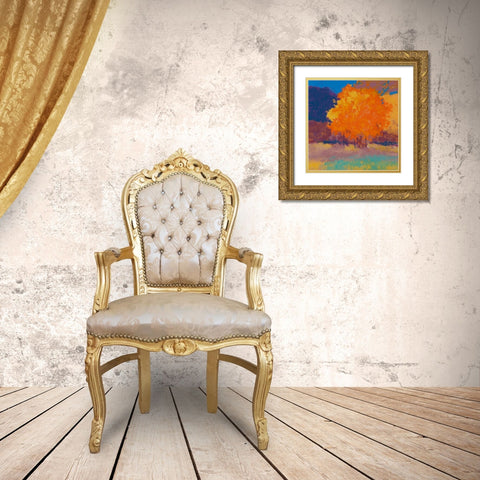 Orange Maple Gold Ornate Wood Framed Art Print with Double Matting by Kelly, Mike