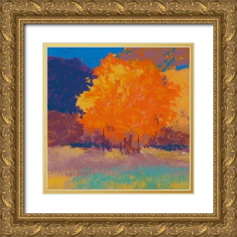 Orange Maple Gold Ornate Wood Framed Art Print with Double Matting by Kelly, Mike