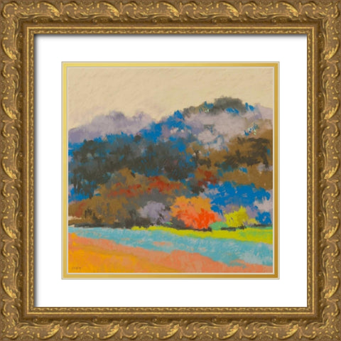 Fox Farm Woods 3 Gold Ornate Wood Framed Art Print with Double Matting by Kelly, Mike