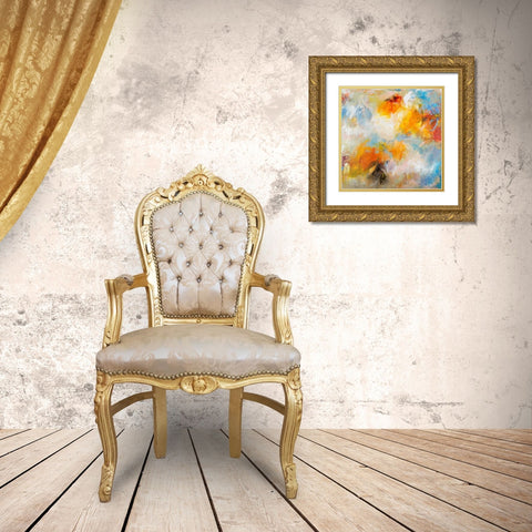 Endless Summer Series No. 3 Gold Ornate Wood Framed Art Print with Double Matting by Koelman, Hilma