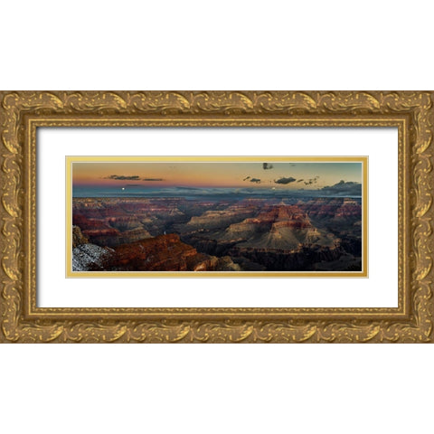 Grand Canyon Gold Ornate Wood Framed Art Print with Double Matting by Kostka, Vladimir