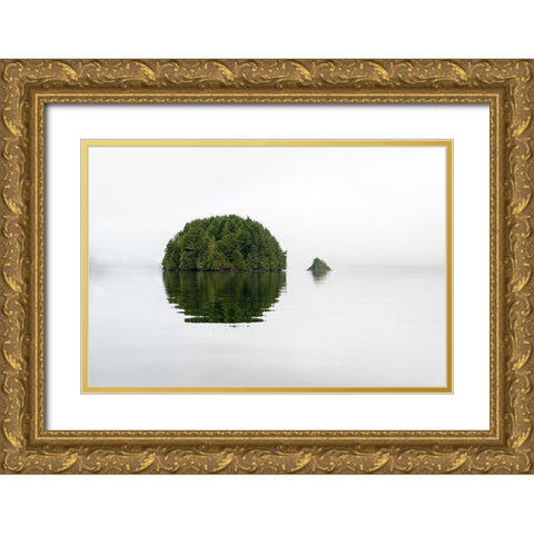 Islands Gold Ornate Wood Framed Art Print with Double Matting by Kostka, Vladimir
