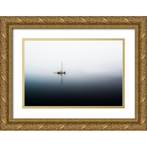 Tranquility I Gold Ornate Wood Framed Art Print with Double Matting by Kostka, Vladimir