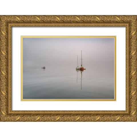 Tranquility II Gold Ornate Wood Framed Art Print with Double Matting by Kostka, Vladimir