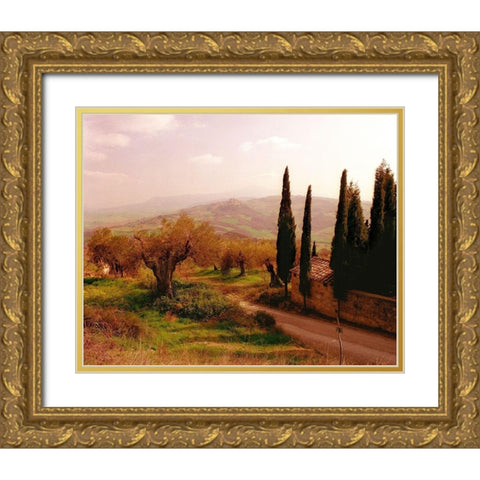 Toscana, Italia No. 709 Gold Ornate Wood Framed Art Print with Double Matting by Klug, Alan