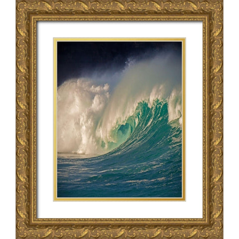 Waimea, Oahu Gold Ornate Wood Framed Art Print with Double Matting by Klug, Alan