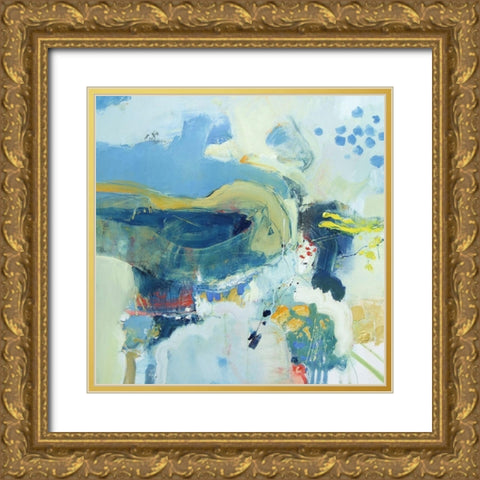 Grasshoppers and Hummingbirds Gold Ornate Wood Framed Art Print with Double Matting by Kinmont, Andrew