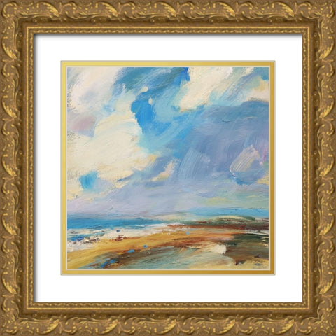 Ochre Sand West Coast Gold Ornate Wood Framed Art Print with Double Matting by Kinmont, Andrew