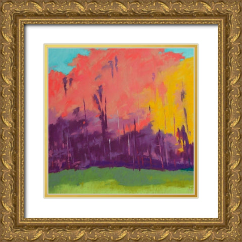 Bright View No. 2 Gold Ornate Wood Framed Art Print with Double Matting by Kelly, Mike