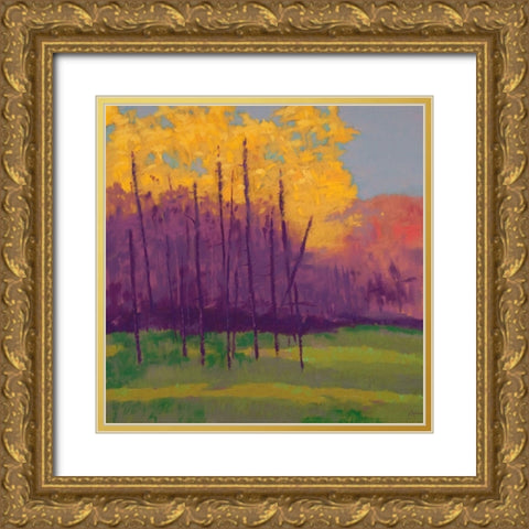 Bright View No. 3 Gold Ornate Wood Framed Art Print with Double Matting by Kelly, Mike