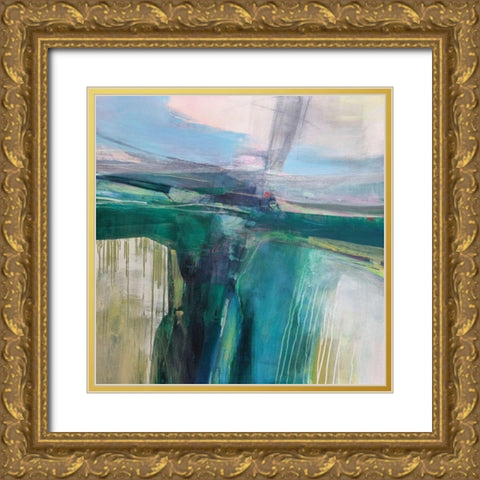 Convergence Gold Ornate Wood Framed Art Print with Double Matting by Kinmont, Andrew